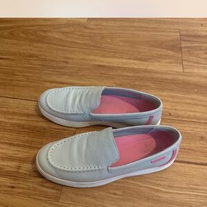 Cole Haan Light Blue and Pink Loafers